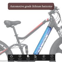 RANDRIDE YX90M 1000W 13.6Ah elektrinis dviratis FATBIKE
