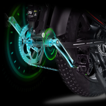 RANDRIDE YX20M 1000W 17Ah sulankstomas elektrinis dviratis FATBIKE