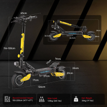 HALO KNIGHT T102 Pro 2400W 52V 28.8Ah Dual Motor elektrinis paspirtukas