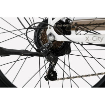 Cysum X-City 250W 48V 10.4Ah elektrinis miesto dviratis su krepšiu ir bagažine