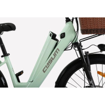 Cysum X-City 250W 48V 10.4Ah elektrinis miesto dviratis su krepšiu ir bagažine
