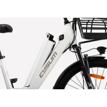 Cysum X-City 250W 48V 10.4Ah elektrinis miesto dviratis su krepšiu ir bagažine