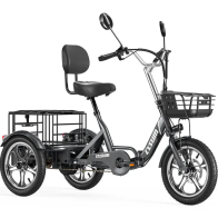 Cysum T1 Pro 350W 22Ah elektrinis triratis su galine krovinių dėže