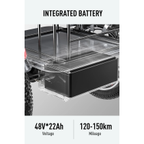 Cysum T1 Pro 350W 22Ah elektrinis triratis su galine krovinių dėže