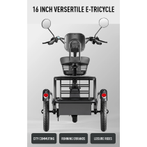 Cysum T1 Pro 350W 22Ah elektrinis triratis su galine krovinių dėže