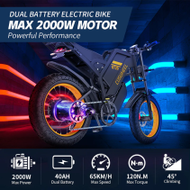 COSWHEEL GT20 MAX 2000W Samsung 60V 40Ah galingas elektrinis dviratis