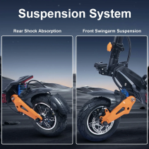 Freeboy H9 6000W 30Ah elektrinis off-road paspirtukas su dvigubu varikliu