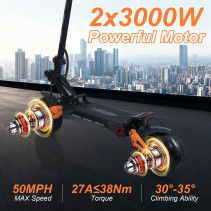 Freeboy H9 6000W 30Ah elektrinis off-road paspirtukas su dvigubu varikliu