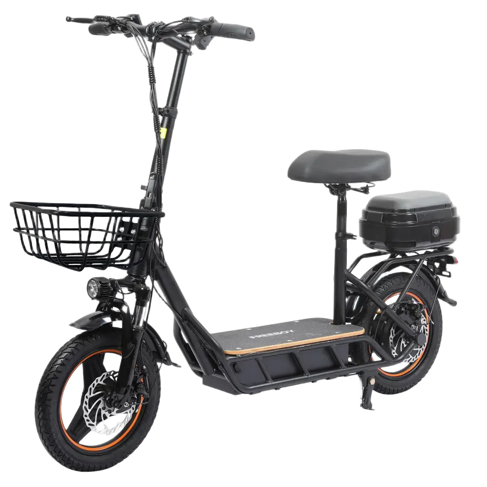 Freeboy H14 750W 18Ah elektrinis paspirtukas su sėdyne ir daiktadėže