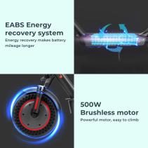 iScooter i9 MAX elektrinis paspirtukas 500W - 35 km/h, 40 km nuotolis