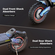 iScooter iX7 Pro elektrinis paspirtukas 2000W – 60 km/h, 85 km nuotolis
