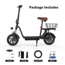 iScooter i12 500W elektrinis paspirtukas su sėdyne – 35 km nuotolis