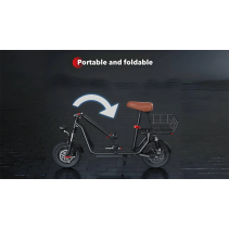 iScooter i12 500W elektrinis paspirtukas su sėdyne – 35 km nuotolis