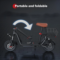 iScooter i12 500W elektrinis paspirtukas su sėdyne – 35 km nuotolis