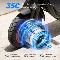 iScooter W5 500W elektrinis paspirtukas - 30 km/h, 30 km nuotolis