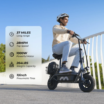 iScooter F3 elektrinis paspirtukas su sėdyne 1000W - 45 km/h