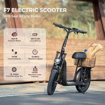 iScooter F7 1000W elektrinis paspirtukas su sėdyne - 45 km/h