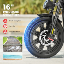 iScooter F7 1000W elektrinis paspirtukas su sėdyne - 45 km/h