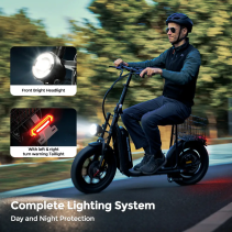 iScooter F7 1000W elektrinis paspirtukas su sėdyne - 45 km/h