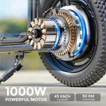 iScooter F7 1000W elektrinis paspirtukas su sėdyne - 45 km/h