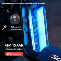 iScooter F7 1000W elektrinis paspirtukas su sėdyne - 45 km/h