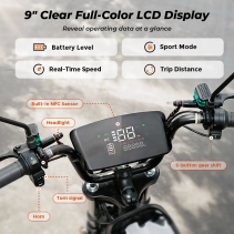 iScooter DX5 1500W elektrinis paspirtukas su sėdyne - 55 km/h
