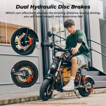 iScooter DX5 1500W elektrinis paspirtukas su sėdyne - 55 km/h