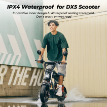 iScooter DX5 1500W elektrinis paspirtukas su sėdyne - 55 km/h