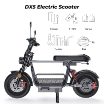 iScooter DX5 1500W elektrinis paspirtukas su sėdyne - 55 km/h