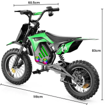 iScooter A14 elektrinis motociklas vaikams 500W - iki 27 km/h