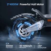 ANGWATT X1 MAX 8000W 72V 28.6Ah Elektrinis Paspirtukas – 120 km/h