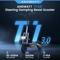 ANGWATT T1 3.0 6000W 60V 28Ah Elektrinis Paspirtukas - 85km/h