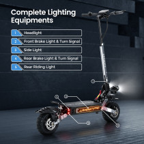 ANGWATT C1 MAX 6000W 60V 28.6Ah Elektrinis Paspirtukas - 85km/h