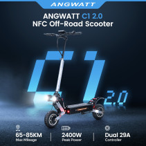 ANGWATT C1 2.0 Elektrinis Paspirtukas 2400W 52V - 65km/h