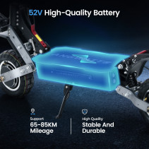 ANGWATT C1 2.0 Elektrinis Paspirtukas 2400W 52V - 65km/h