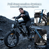 Aairsk V8 Max elektrinis dviratis 750W 48V 15Ah 20" Fat Tire