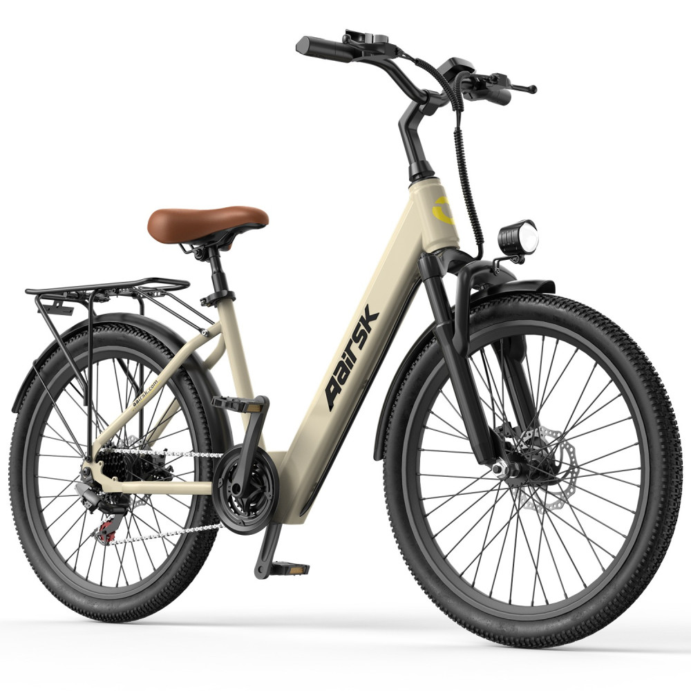 Aairsk SU7 Elektrinis Dviratis 400W 36V 13Ah Miesto E-Bike su Shimano 7