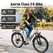 Aairsk SU7 Elektrinis Dviratis 400W 36V 13Ah Miesto E-Bike su Shimano 7