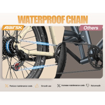 Aairsk SU7 Elektrinis Dviratis 400W 36V 13Ah Miesto E-Bike su Shimano 7