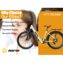 Aairsk SU7 Elektrinis Dviratis 400W 36V 13Ah Miesto E-Bike su Shimano 7