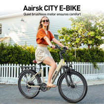 Aairsk SU7 Elektrinis Dviratis 400W 36V 13Ah Miesto E-Bike su Shimano 7