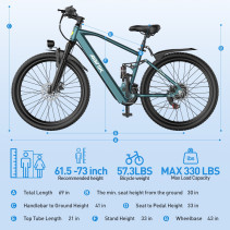 Aairsk GT900 Elektrinis Kalnų Dviratis 400W 36V 13Ah 26