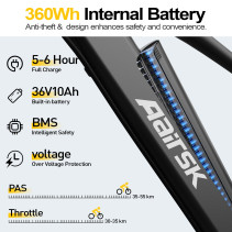 Aairsk GT300 elektrinis dviratis 400W 36V 24 - iki 64 km