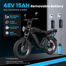 Aairsk X5 Elektrinis Dviratis 500W 48V 15Ah 20" Fat Tire Shimano