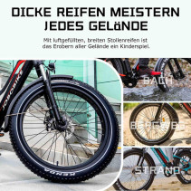 JABOBIKE Robin 500W Elektrinis Fatbike 48V 13Ah iki 45 km/h