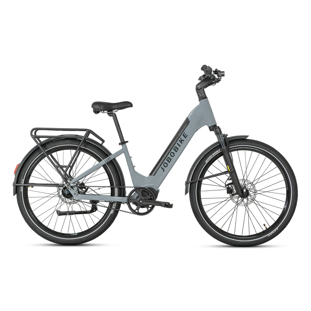 JOBOBIKE Luxe elektrinis dviratis – mid motor su diržine pavara iki 180 km