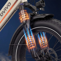 OVIVO C1 MAX elektrinis dviratis su dviguba baterija – 140 km