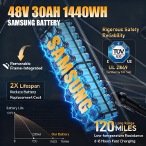 Tesway X9 AWD 4000W 48V 30Ah elektrinis dviratis AWD