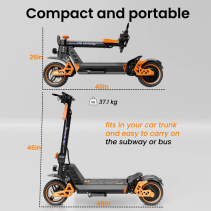 RUITOO M4 MAX elektrinis paspirtukas 1000W 45km/h 55km