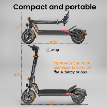 RUITOO RT6 800W elektrinis paspirtukas 45km/h 55km